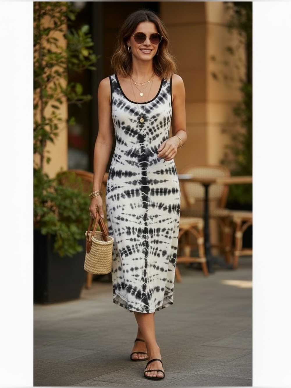 Massimo Tie Dye Midi Dress